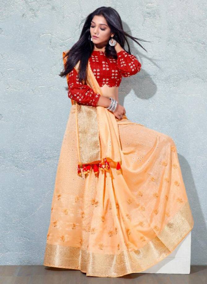 KF KALPATRU PURVA Fancy Designer Latest Festive Wear Heavy Cotton Silk Stylish Saree Collection